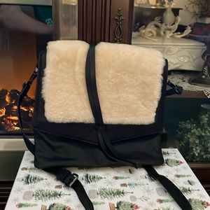 Faux fur crossbody